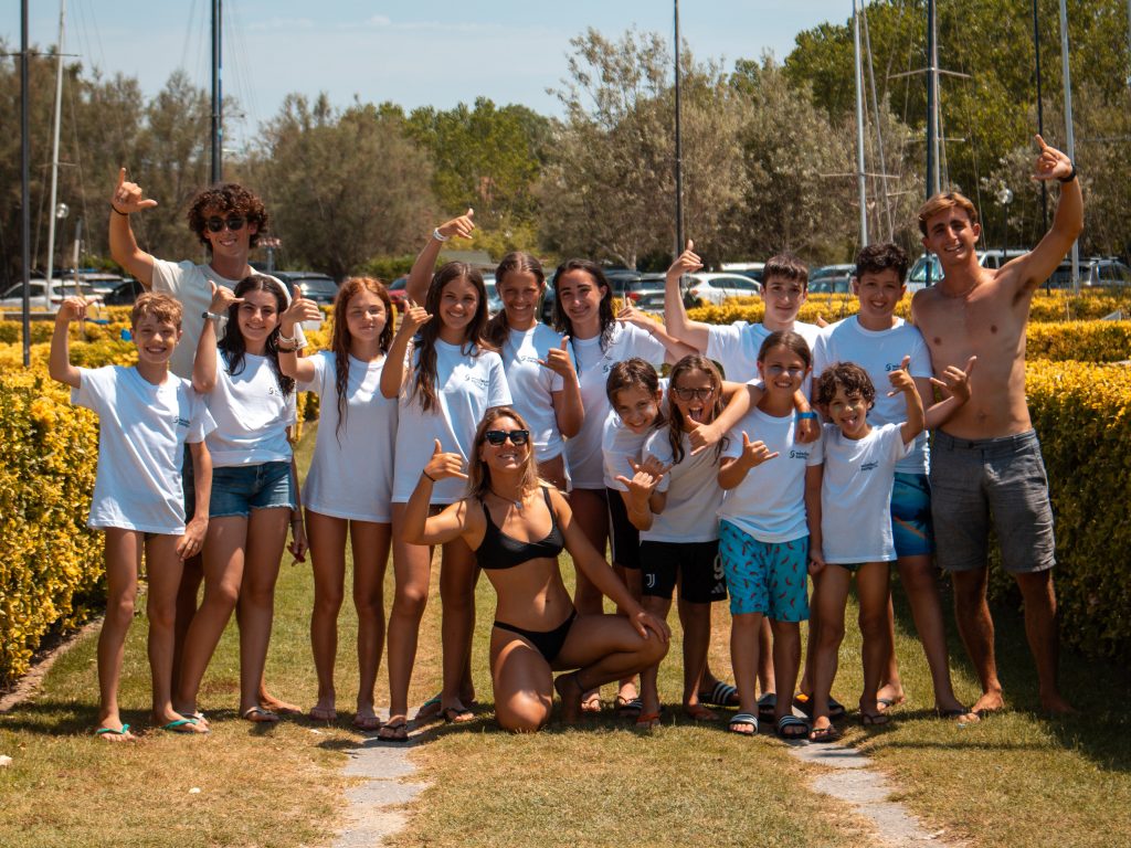windsurf bambini Pisa kids camp Calambrone